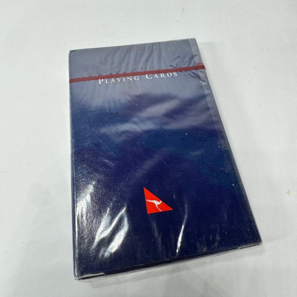 Qantas Airways Playing Cards Vintage Airline Memorabilia Navy Sealed Brand New